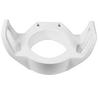 Raised Toilet Seat - Toilet Height Extender - Toilet Seat Booster for Adults and Elderly, Standard, White