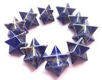 crystalmiracle Lapis Lazuli Single Merkaba Star Crystal Wellness Gift Reiki Feng Shui Healing Throat Chakra Balancer Health Aura Handcrafted Peace Meditation