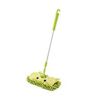 Leoie Kids Stretchable Floor Cleaning Tools Mop Broom Dustpan Play-House Toys Gift Green mop