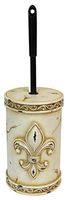 LL Home 13306 Fleur De Lis Toilet Brush Holder, Beige