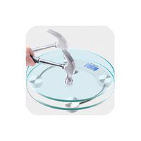 Bathroom Floor Body Scale Glass Smart Household Electronic Digital Weight Balance Bariatric LCD Display 180Kg/50G