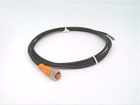 IFM ADOGH040MSS0002H04-EVC001 Connecting Cable with Socket, 2M, M12 Connector, Resistant to Oils and COOLANTS Permanent, Reliable Sealing Even When Mounted Without Tools, HIGH Protection Rating