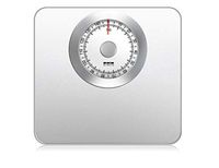 AIYASIWEI High-Precision 150kg Mechanical Bathroom Scale Floor Weight Body Scale Smart Human Weighing Spring Scale Stainless Steel Square Balance Gift (Color : White)