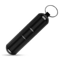 Joint Case Holder,Smell Proof Case Doob Tube Container Waterproof Keep Herbs Fresh for Travel,Camping (Black)