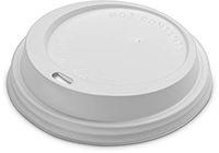 PaperMade White Disposable Coffee Cup Lids (1000 Lids) - Resealable Dome Lids For Hot Or Cold Beverage Cups, 1 Case Fits Most 10 oz, 12oz, 16oz, 20oz Cups | Perfect For Travel, Coffee Shops & Take Out