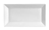 Yanco ML-216 Rectangular Plate, 16" Length x 9.5" Width, Porcelain, Super White, Pack of 6