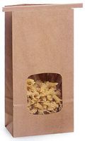 Made in USA 100-Count Brown Kraft Paper Tin Tie 1/2 Pound Coffee Treat Candy and Snack Bags with Laminated Liner (3.4" X 2.5" X 7.75")