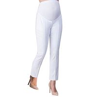 ❤Ywoow❤ Elastic Belly Protection Maternity Pregnant Leggings Pants Trousers Pencil Pants (XL, White)