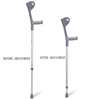 Crutches Forearm with Pivoting Closed-Cuff, Adjustable, Ergonomic Comfortable Wrist Handle, Lightweight Aluminum
