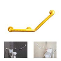 WAOBE Shower Handrail, 203 Stainless Steel Bathroom Railing Anti-Slip Elderly Person and Disabled, Accessible Handrail for Bathroom, Corridor, Guard (30/45/60/70 cm),Yellow,45X45cm