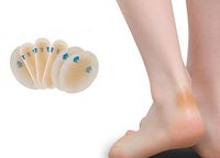 erioctry Blister Gel Pads - 6PCS Blister Heel Bandages Blister Pads Design for Heel and Guard Skin Faster Healing Wound (Oval Shape)