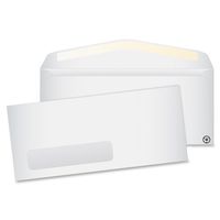 Quality Park #10 Recycled Window Envelopes, Gummed, White, 4.125 x 9.5, 500 per Box, (QUA54301)