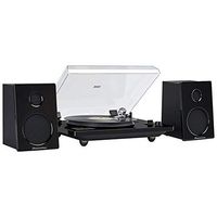 Hi-Fi Record Player Turntable with Audio Technica (AT) Magnetic Cartridge Home Music System 30 Watt RMS Powered Speakers Bluetooth for External Devices USB Recording Turn Old Records to MP3 Studebaker