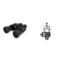 Celestron UpClose G2 10-30x50 Zoom Porro Binocular 71260 with Basic Smartphone Adapter 1.25"