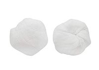 Round Fluff Sponges 4". Case of 1000 Soft Cotton Sponges for Wound Prepping and Cleansing. Soft and Absorbent. 1-ply. Single use. Non-sterile. Latex-Free.