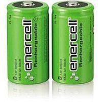 Enercell 1.2V/5000mAh Ni-MH D Batteries (2-Pack)