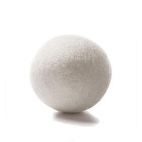 KISSFRIDAY White Round Dryer Balls Organic Reusable Fabric Softener Reduces Drying Time