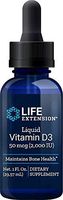 Life Extension Liquid Vitamin D3 2000 Iu, Unflavored, 1 Fluid Ounce