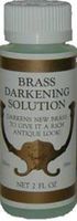 2oz (Ounce) - Brass Darkening Solution antique vintage old dull ager patina copper tin bronze
