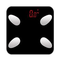 GYZ Bluetooth Body Fat Scale - Digital Bathroom Scale USB Rechargeable with iOS and Android Smartphone Applications Wireless BMI Scale Body Fat Detector - Black /+-+/