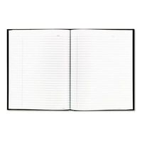 Business Notebook w/Black Cover, College Rule, 9 1/4 x 7 1/4, 192 Sheets