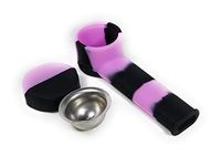 Singlenett Portable Unbreakable and Indestructible Silicone Decor Tube with lid (Purple/Black)