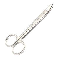 LAJA IMPORTS BEEBEE Crown Scissor, Curved, 1 Side Serrated, 10.5CM/4.25"