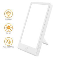 Light Therapy Lamp, 10000 Lux/UV-Free Full Spectrum Light, Adjustable Brightness Light and Three Different Color, Sunlight Lamp for Office/Sleep/Breakfast/Winter.