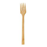 Natural Bamboo Forks (Case of 250), PacknWood - Individually Packaged Wooden Utensils (6.3" Long) 210CVBA171