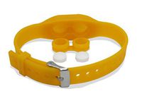 Pillbands - Adjustable Silicone Wristband with Chamber for Holding Aspirin, Benadryl, Tylenol 3, Tylenol 4, Maxalt, and Other medications (Soft Orange)
