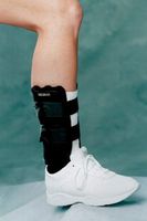 Marathon Ankle Stirrup Brace with Memory Foam - Black