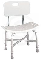 Deluxe Heavy Duty Bath Bench, With Back, Assembled