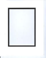 22x28 White & Black Double Picture Mats Bevel Cut for 16x20 Pictures