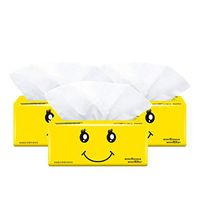 Tissues OFFMAEY Toilet Paper Tissues Multifold Paper Towels Kitchen Paper Multi-Fold Toilet Tissue 300 Sheets 1/2/3 Pcs (White, 3)