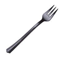 WNA 100 Count Petites Tasting Forks, 4.2", Black