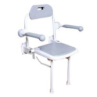 Elderly Bath Chair Aluminium Alloy Bathroom Folding Chair for Shower Bench with Legs with Armrest Shower Safety Seating Disabled Handicap