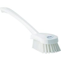 Vikan 41865 Hand-Held Hand Brush, Polypropylene, Polyester Bristle, 15-3/4", White