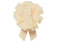 EGGSHELL Flora Satin 5.5" Pull Bow5.5" - 20 loops -100% Polypropylene 2 unit, 50 pack per unit.