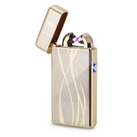Kivors Rechargeable Windproof Arc Lighter Flameless Electronic Plasma Double Arc Lighter