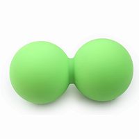 Silicone Elastic Peanut Yoga Massage Massager Ball Rollers Back Trigger Point Therapy Sports Gym Release Excise MobilityTool (Green)