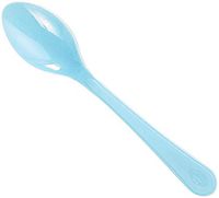 Baby Blue Plastic Spoons by Hallmark