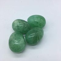 Natural Crystal Egg Yoni Eggs Rose Quartz Obsidian Lapis Lazuli Cat's Eye Moonstone Meditation Eggs Massage Tool Pelvic Kegel Exercise Vaginal Tightening Ball for Health Care Tool (Green Aventurine)