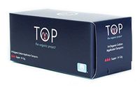 TOP Organic Cotton Tampons with Cardboard Applicator - Super Absorbency - 100% Certified Organic Cotton Natural Tampons for Women and Teen Use - Biodegradable Applicator