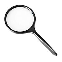 ElectroOptix Handheld Magnifying Glass Large 5X Optical Glass Lens High Clarity Magnifier 5X Optical Glass Lens Spyglass Magnifying Glass for Learning, Reading Books and Fault Finding