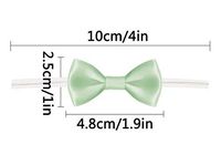Aquamarine Twist Tie Bows for Bakery Candy Lollipop Cello Bag (50 Pack)