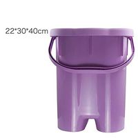 Deep Massage Foot Bath,Plastic Foot Bucket,Large Thicker Barrel Household 20l Foot Basin Soak Detox Masssaging Rollers Foot tub-Purple