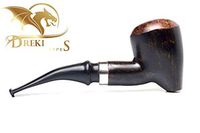 Dreki Pipes Rosewood Smoking Pipe – Natural, Handmade Tobacco Pipe for Smoking and Collecting – Stylish Wooden Pipe with Wood Bowl – 6 x 2.6 in. Large Calabash Pipe Dracarys