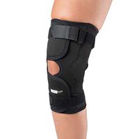 Ossur Formfit Hinged Knee Wrap (Non-ROM) - Open Patella Stabilizer for Meniscus ACL, PCL, MCL, LCL Ligament Relief Support (Large)