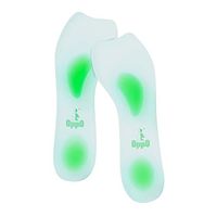 Pair of Silicone Shoe Insoles with Raised Metatarsal and Cushioned Heel Pads