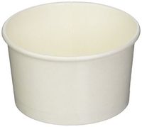 200-CT Disposable White 5-OZ Ice Cream Cups - Coppetta Medium Hot and Cold To Go Cups: Perfect for Cafes - Eco-Friendly Recyclable Paper Cup - Wholesale Takeout Food Container
